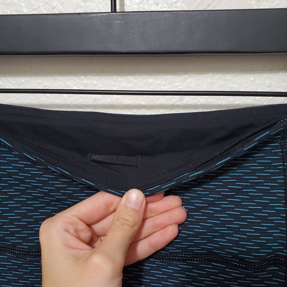 Lululemon Run It Out Tight Leggings pant black teal luxtreme high rise - Picture 8 of 13